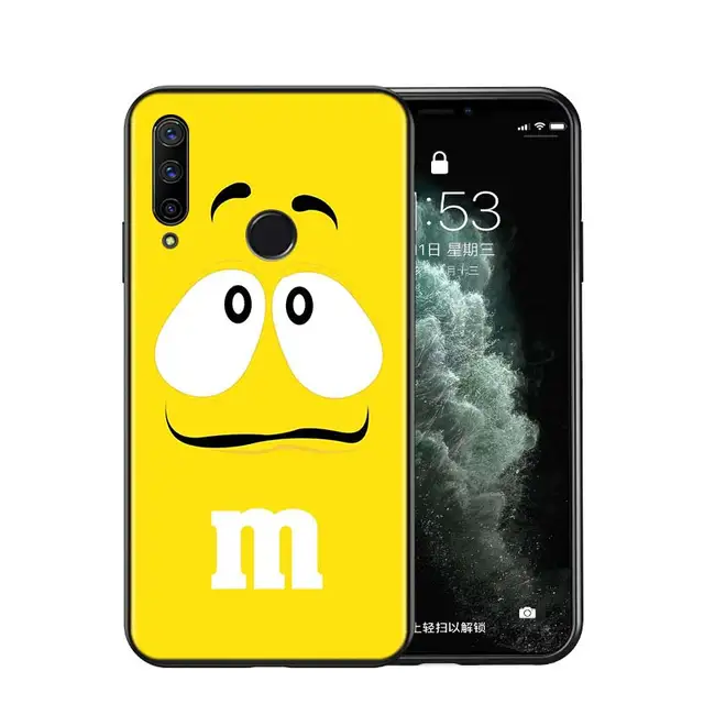 Silicone Cover Cute M&M‘s Chocolate For Huawei Honor 9 9X 9N 8S 8C 8X 8A V9 8 7S 7A 7C Pro lite Prime Play 3E Phone Case Style 08