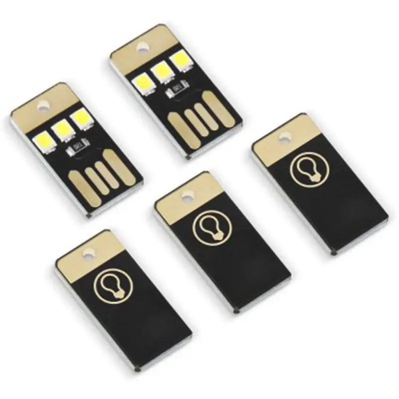 5 шт. открытый мини тонкий мобильный USB СВЕТОДИОДНЫЙ светильник ing для кемпинга