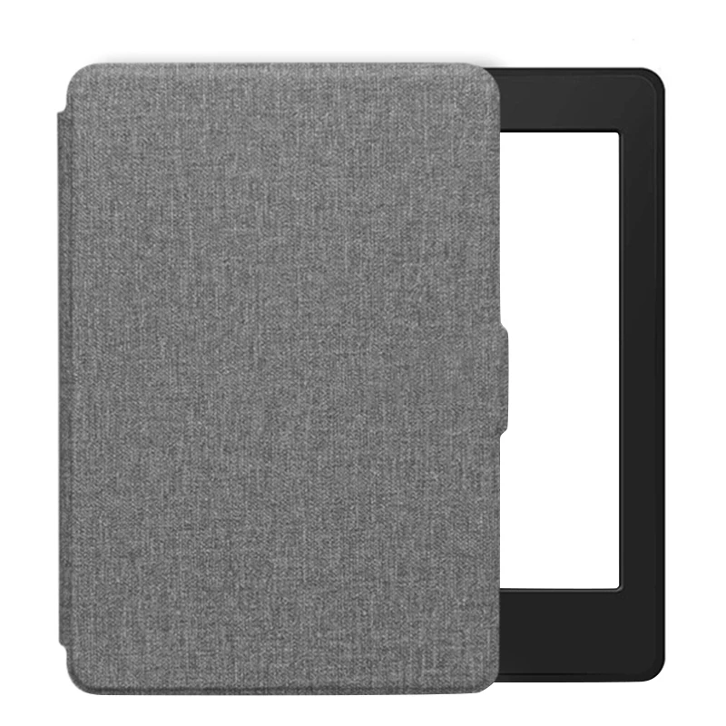 Смарт-чехол с текстурой ткани для Kindle Paperwhite 10Th из искусственной кожи чехол жесткий чехол