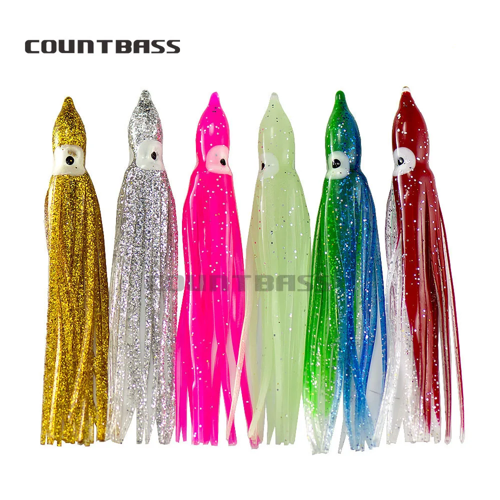 6 x Caoutchouc Leurres doux 8 cm Pêche Appât Tackle