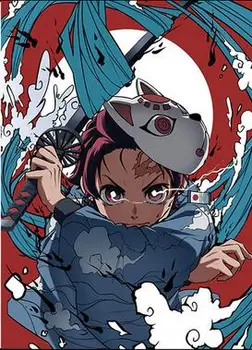 

Anime Demon Slayer: Kimetsu no Yaiba Hashibira Kochou Shinobu Kanroji Kamado Art Print Silk Poster Home Wall Decor 24x36inch