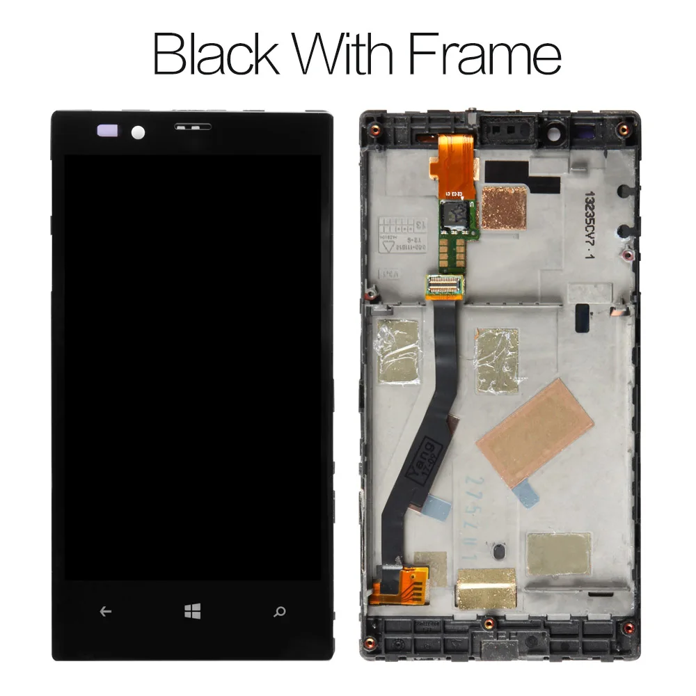 Srjtek ЖК-дисплей для Nokia Lumia 720 сенсорный экран с рамкой для Nokia Lumia 720 дигитайзер сборка для Lumia N720 экран - Цвет: LCD With Frame