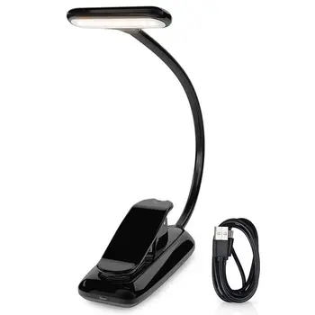 

LED Book Lights, Rechargeable Clip On Light, 3 Lighting Modes, 9 LEDs, Eye Protection Reading Lamp, up to 40 Hours Reading - Per