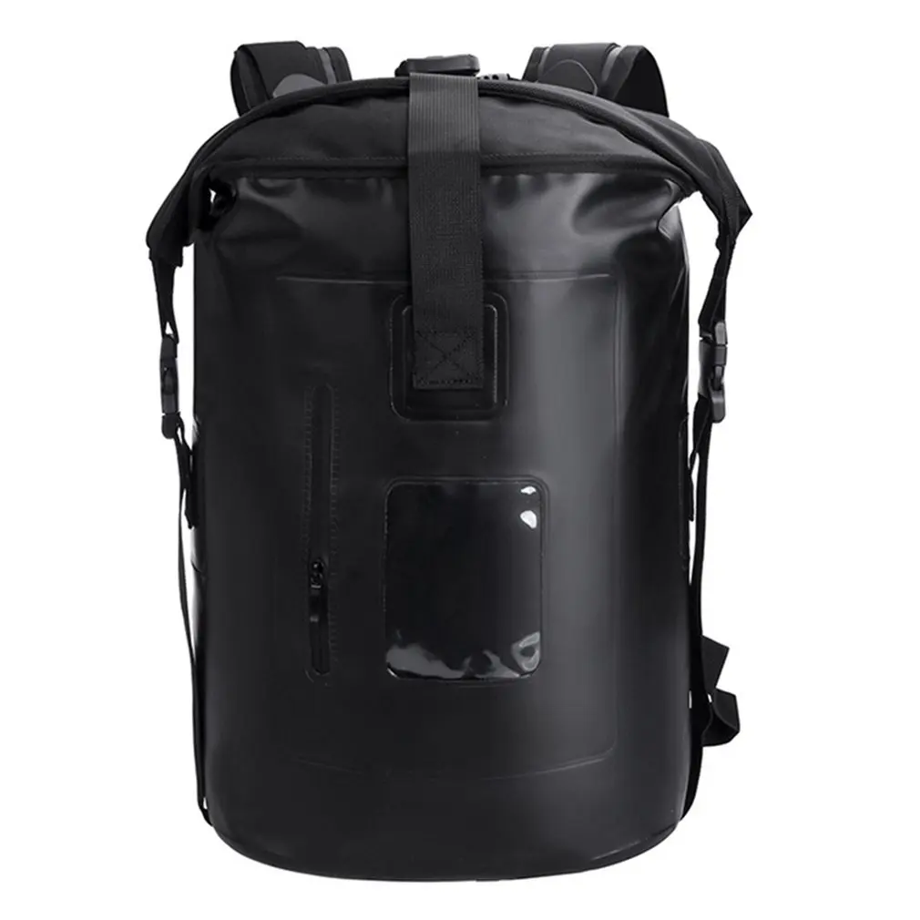 

20L Motorcycle Bag Outdoor PVC Dry Sack Bag Waterproof Double Shoulder Bag Diving Swimming Hiking Driving Travel Kits