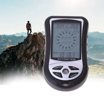 

8 In 1 Digital LCD Compass Altimeter Barometer Thermo Temperature Calendar Clock Electronic Bearing Sensor Barometric Sensor