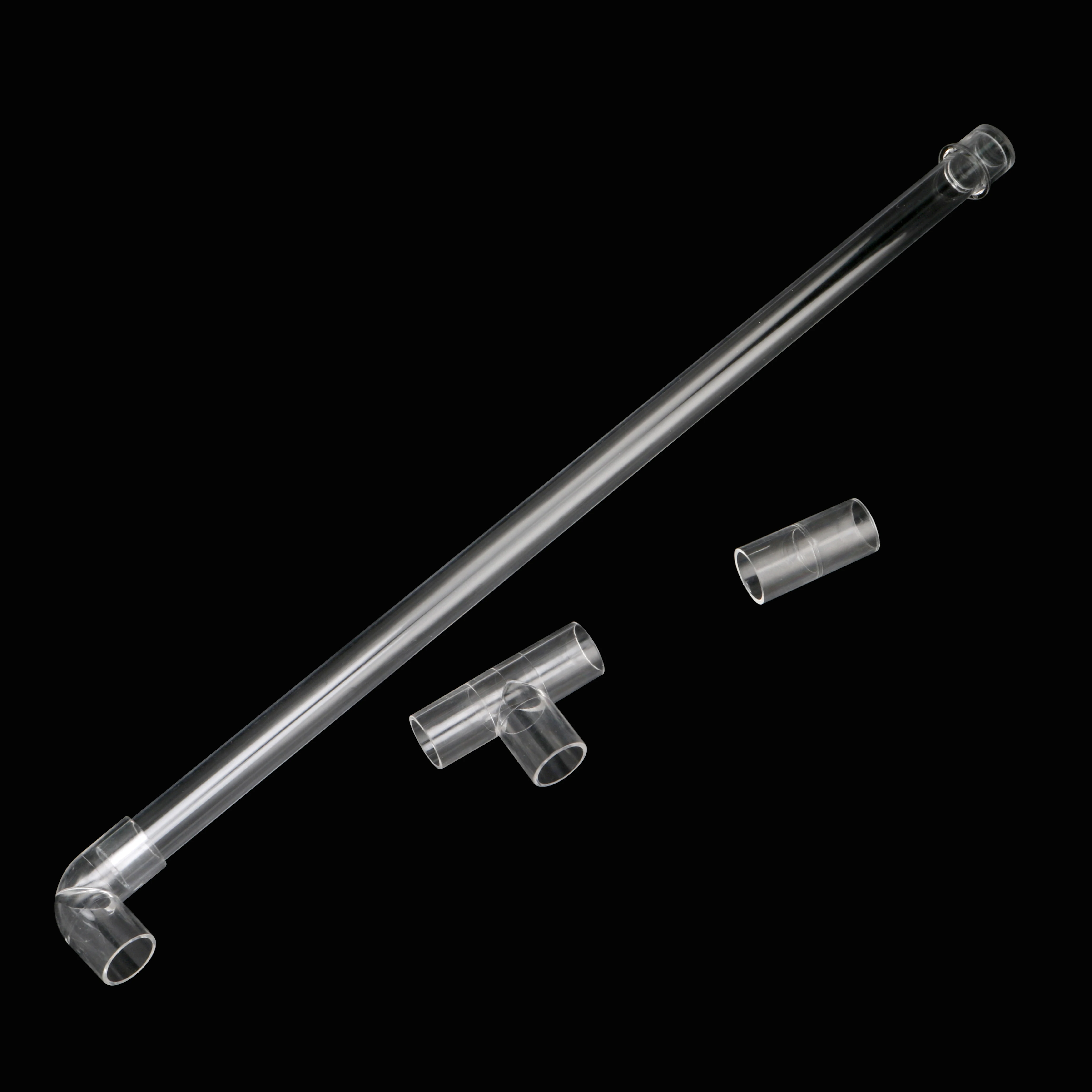 DN20 Acrylic Transparent Aquarium Tube Inner Diameter 20mm Tee Straight Elbow Connector End Cap Aquarium Fish Tank Accessories fish aquarium