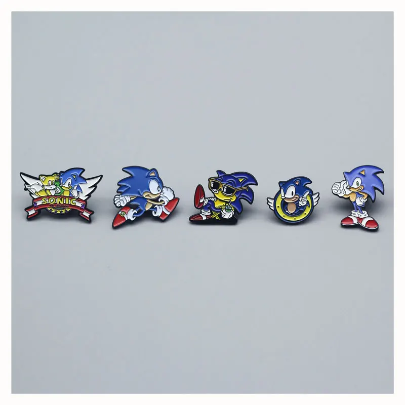 Cute Cartoon Comic Brooch Interesting Metal Enamel Badge Denim Jacket Backpack Pin Decoration Children's Fashion Jewelry Gifts |