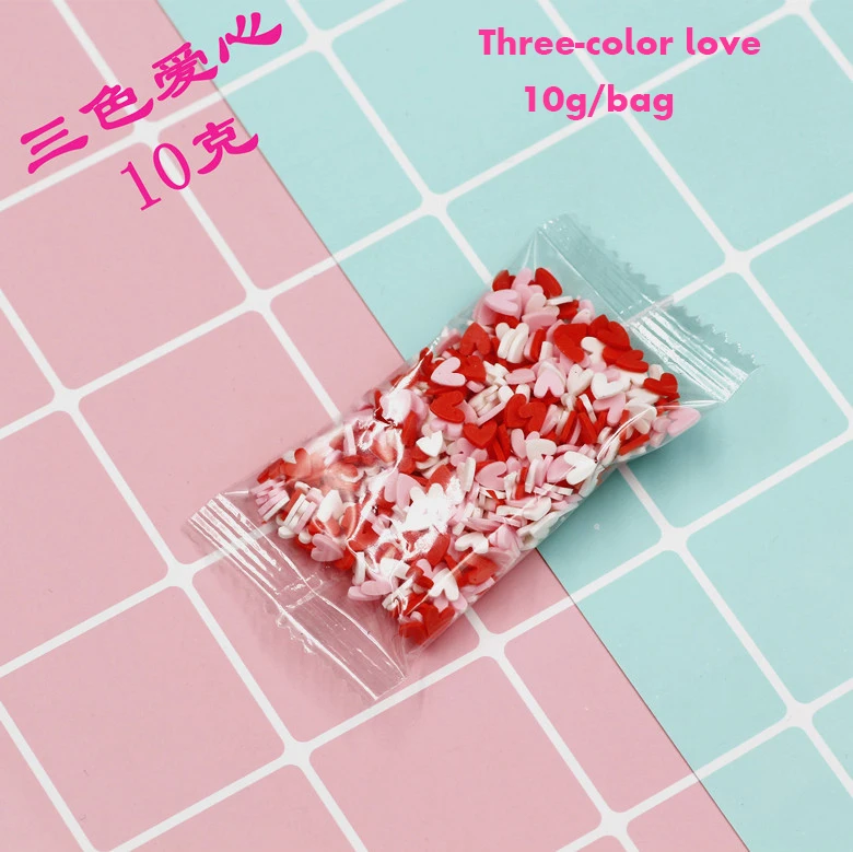 10g-sanxin 10 г бусины для слаймов, мягкая глина, шоколадные аксессуары для украшения торта, DIY аксессуары для моделирования, еда, игровой набор, игрушки для детей,слайм добавки для слаймов слаймы клей для слаймов шармики для - Цвет: 10g-sanxin