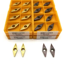 Outil de tournage interne VCMT110304 VP15TF VCMT110304 UE6020, inserts en carbure de tour VCMT 110304, outil de coupe CNC