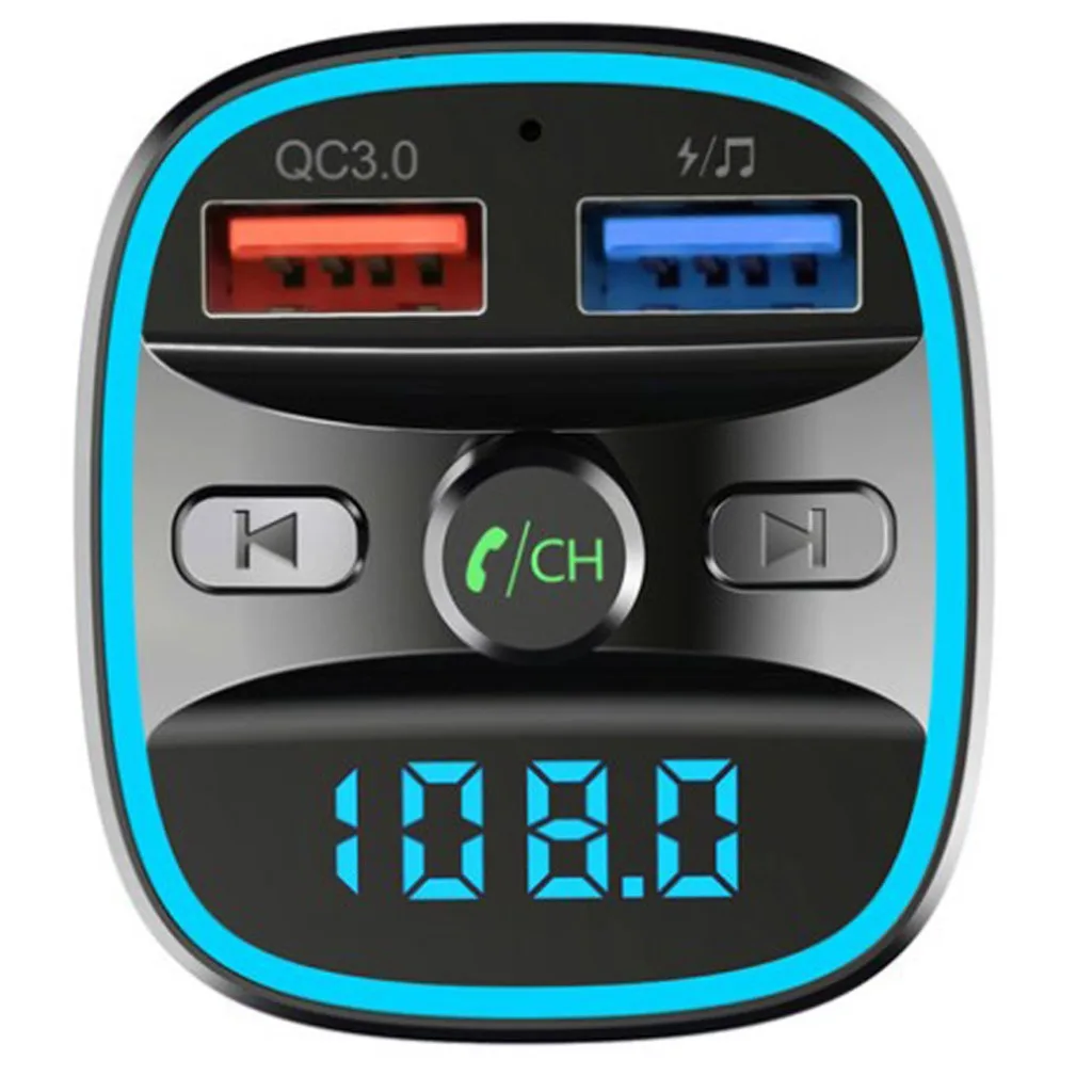 Автомобильный Bluetooth fm-передатчик 6 цветов светодиодный подсветка поддержка tf-карты USB Bluetooth автомобильные аксессуары# BL30