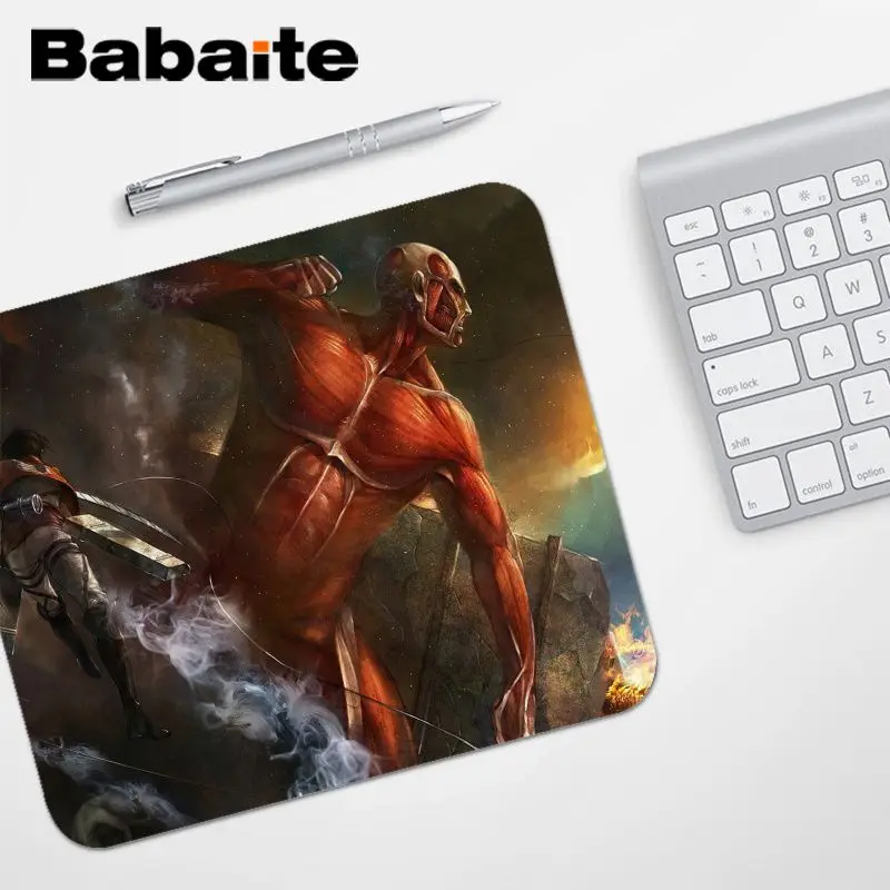 No Lock Edge25x29cm Babaite, высокое качество, атака на титанов, сделай сам, дизайн, игровой с узором, коврик для мыши,,, игровой коврик для мыши, игровой коврик для мыши - Цвет: No Lock Edge25x29cm