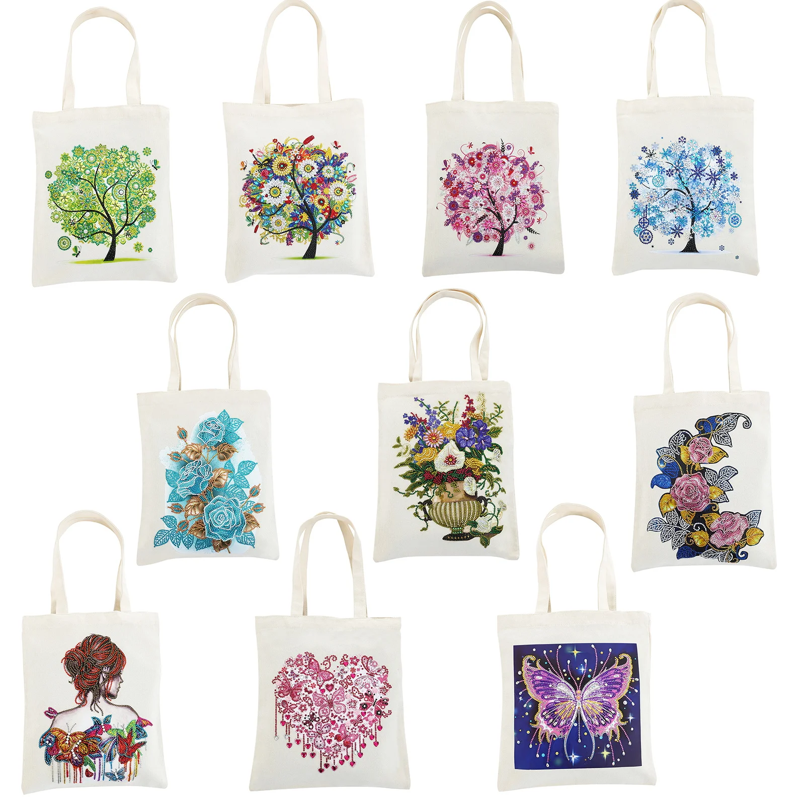 Diamond Painting Tote Bag Reusable Durable Shopping Bag DIY Diamond Art
