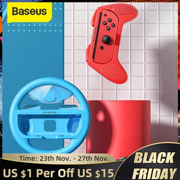 

Baseus Silicone Steering Wheel Gamepad Controller For Nintendo Switch Joy-con Grip Control Joystick Accessories Game Holder 2pcs