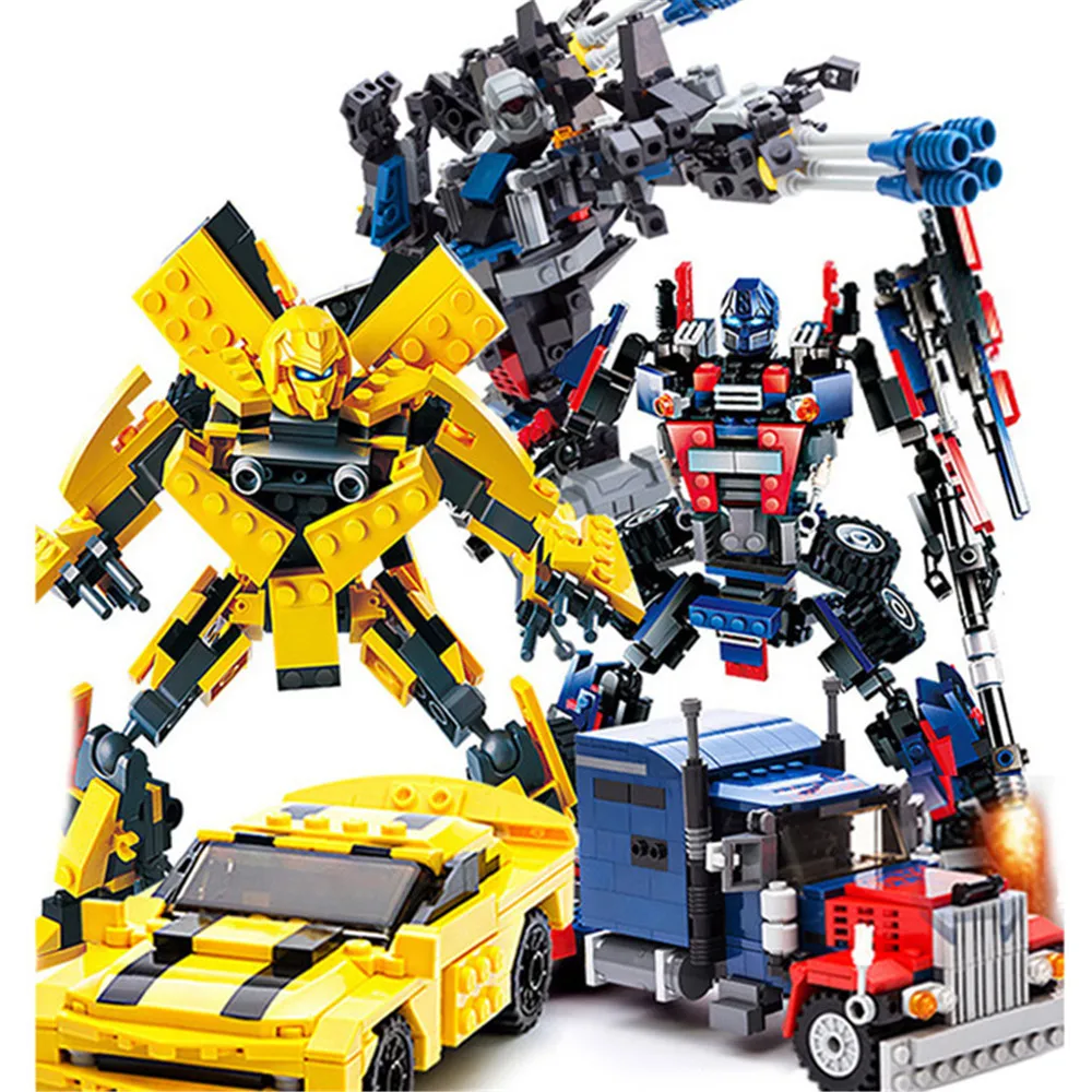 

2020 male girl children educational amount plastic toy building blocks the hornets car small particles robotics assembl