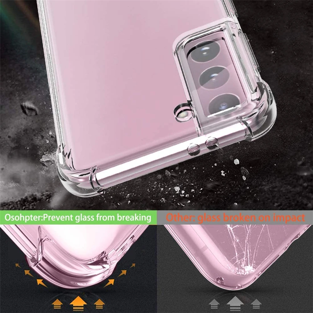 Cute Animals Art Design Protective Case Ultra Thin Slim Shockproof Soft Silicone TPU Back Cover Rubber Bumper Tiger Samsung Galaxy S21 Plus // S21+ 5G Case Phone Case for Samsung S21+