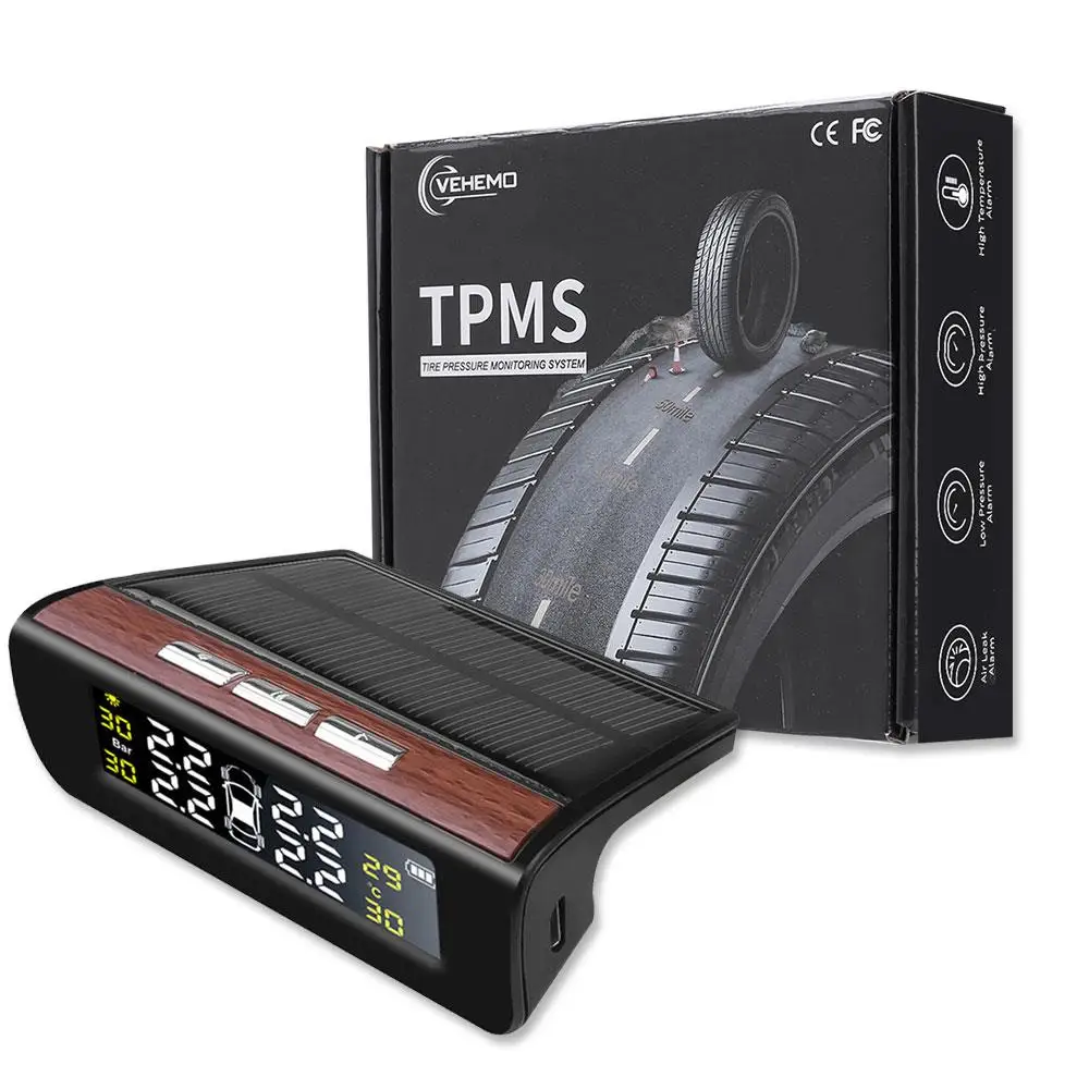 Датчик давления в шинах TPMS 4 шт., автомобильная система контроля давления в шинах дисплей в реальном времени