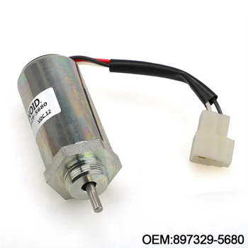 

12V 897329-5680 8973295680 Excavator Engine Stop Solenoid For Excavator EX400 Isuzu 3LD1 3LD2 4LE1