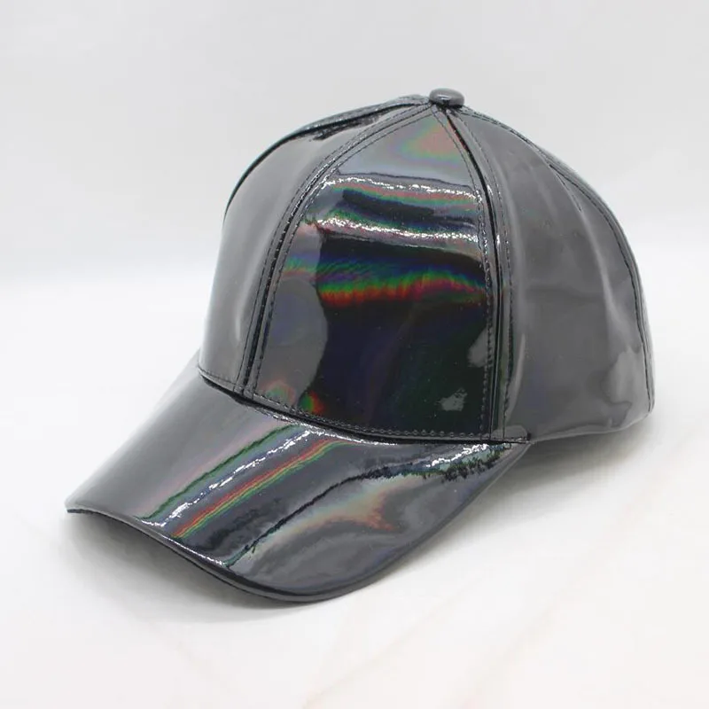 Роскошная шапка "хип-хоп", модная, Радужная, цветная, меняющая шляпу, бейсболка, бейсболка s - Color: Black