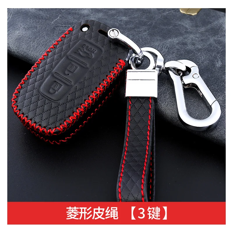 Чехол для ключей для hyundai Creta KONA Encino Solaris Azera Grandeur Ig Accent Tucson Elantra, Santa Fe Sonata/rohers-Coupe/Veloster - Color Name: F with keychain 1