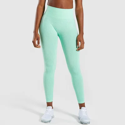 green Спортивные Леггинсы FlowerDance спортивный женский для фитнеса и зала леггинсы брюки для йоги бесшовные с высокой талией пуш-ап для бега энергетические леггинсы для девочек - Цвет: green
