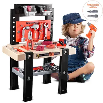 

iBaseToy 91pcs Children Repair Tools Toy Kids Role Play Pretend Play Toy Set Educational Learning Engineering Toys Gifts
