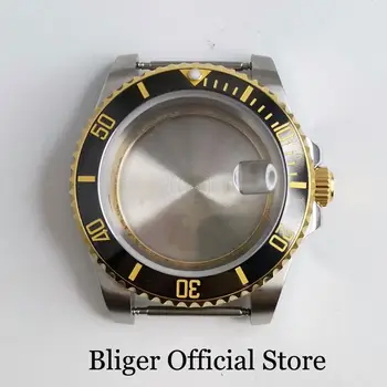 

Top Quality 40mm Gold Coated Watch Case Sapphire Glass Fit ETA 2836 MIYOTA Movement