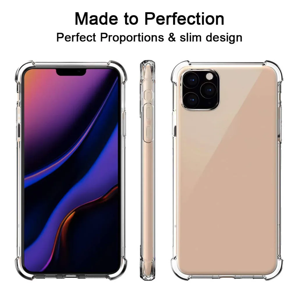 Чехол для телефона на iphone 11 Pro Max 11Pro i phone iphone 11 Чехлы Coque прозрачная защита Fundas анти шок ультра тонкий ТПУ чехол s