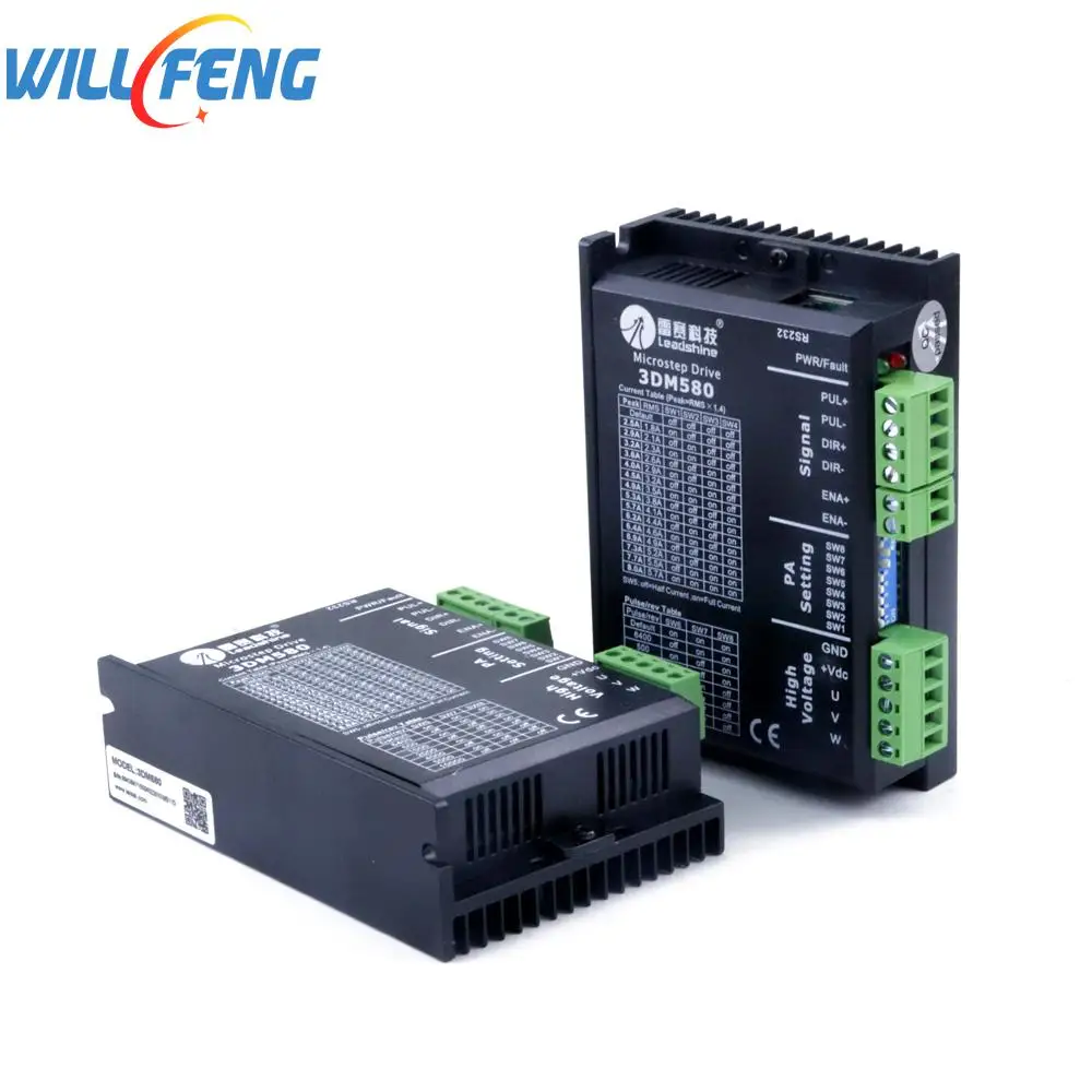 Будет ли Фэн Leadshine 3DM580 шаговый привод 3 фазы 36VDC 1,0-8.0A для ЧПУ Co2 лазерный резак гравировальный станок
