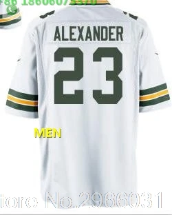 А+++ качество Green Bay# Packers Мужская футболка для взрослых Джейр Александер 23 Грин Бэй - Цвет: For men