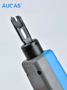 

AUCAS Punch Down Tool Rj45 Krone Crimper Professional Lsa-Plus Telecom Phone Wire Cable 110 Type Panel Crimping Network Kit