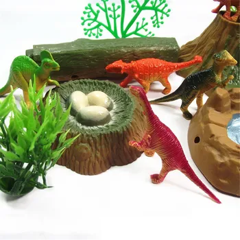 

EHBqna 1 Set Tyrannosaurus Rex Dinosaur Jurassic World Park Forest Scenery Model Set Plastic Play Toys Action Figures Kids Gift
