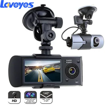 

2.5'' Mini Hidden Car Dash Camera GPS Track Traffic Recorder HD Night Vision Hidden Double Lens Video Trafic for Car X3000