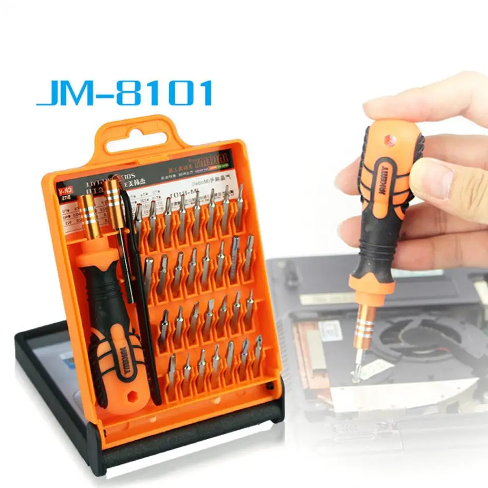 

JAKEMY JM-8101 33 in 1 Multifunctional Precision Screwdriver Set for Laptop Mini Electronic Bits Repair Tools Kit Set