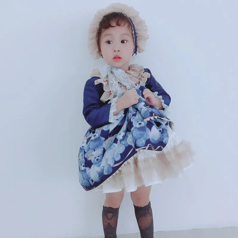 3 предмета; платье принцессы для маленьких девочек; вечерние рождественские платья-пачки для девочек; кружевное платье с бантом и принтом панды; детское свадебное платье с 3D рисунком; Vestidos