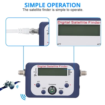 

Digital Satellite Finder SF-95DR Meter Satlink Receptor TV Signal Receiver Signal Receptor Signal Amplifier With LCD for TV