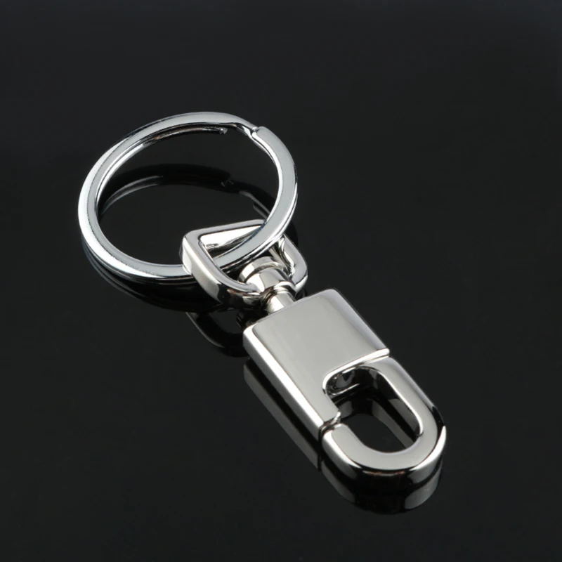 2022 High Quality Men Waist Hanging Car Key Chain Metal Key Ring 316 Stainless Steel Simple Keychain Key Holder Belt Buckles