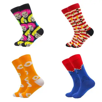 

cosplay Fashion sock autumn winter Cotton clown Socks Men Long Happy Art Creative Socks street style hiphop socks