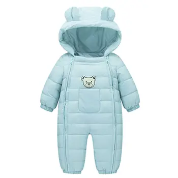 

Cute Baby Boys Girls Rompers Winter Thick Cotton Warm Clothes Newborn Kids Jumpsuit