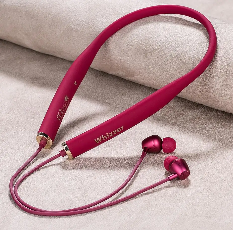 Purple AM1E Bluetooth наушники AM1E, беспроводные наушники, Bluetooth 5,0, поддержка Qualcomm aptX& AAC, HD, Bluetooth, совместимы с IOS, Android, с микрофоном - Цвет: Purple AM1E