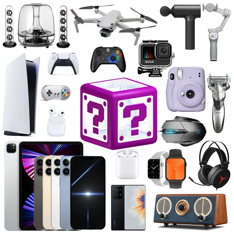 There is A Chance to Open Iphone Earphone Watch etc Novelty Lucky Box Digital Electronic Mystery Case Random Home Item | Электроника