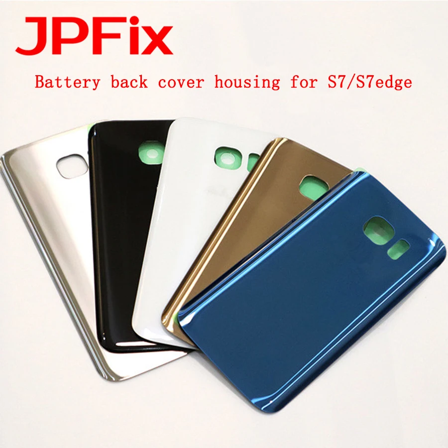 JPFix задняя крышка аккумулятора для samsung Galaxy S7 Edge батарея Задняя стеклянная Дверь