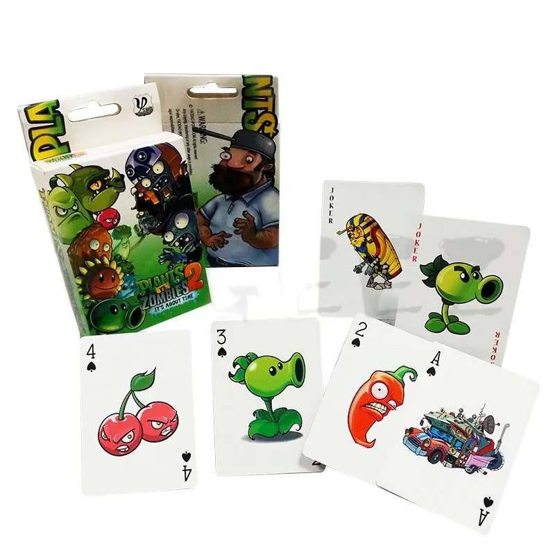 Artículo caliente Cartas de póker de Plants Vs zombies, cartas de juego Pvz, juego de póker, juego de mesa de cartas, regalo creativo WDgmeGzpk