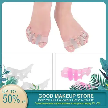 

1 Pair Silicone Foot Care Gel Bunion Protector Toe Separators Straightener Spreader Correctors Hallux Valgus Correction