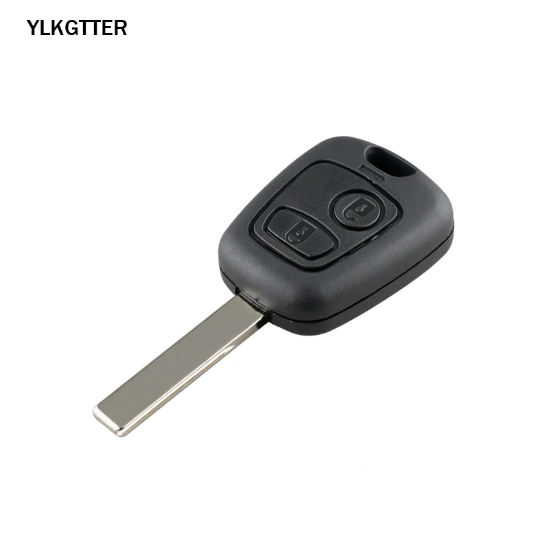 Coche-de-control-remoto-Clave-2-botones-434Mhz-para-PEUGEOT-207-PEUGEOT-307-sin-llave-de