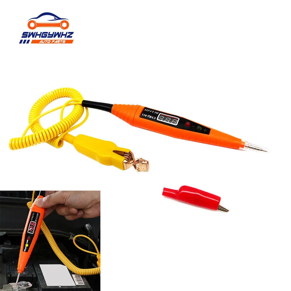 

Digital Display Car Electrical Circuit Test Pen Voltage Tester Detector Automotive Auto Voltage Meter Power Probe Lamp Test Pen