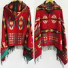 Ethnic Multifunction Bohemian Shawl Scarf Tribal Fringe Hoodies Striped Cardigans Blankets Cape Shawl Poncho with Tassel ► Photo 1/6
