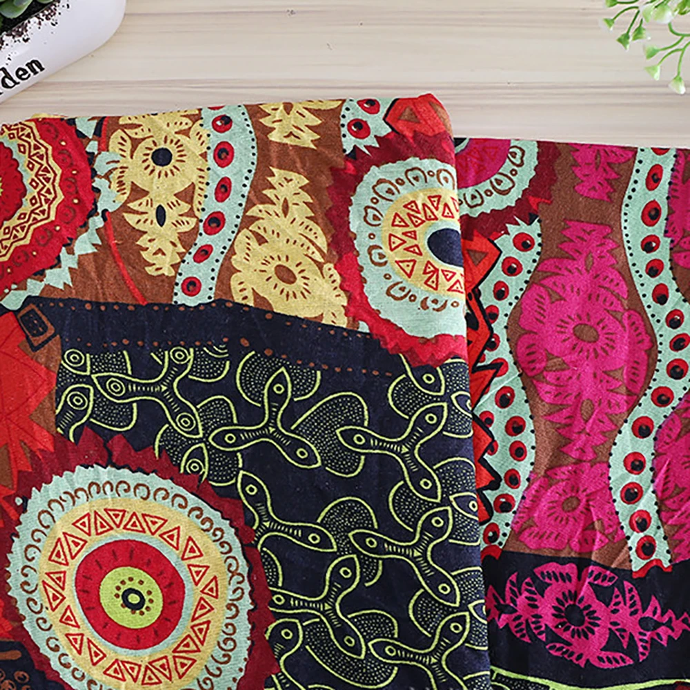 Lychee Life, ткань в богемном стиле, 50x150 см, африканские ткани для одежды, сделай сам, швейный материал, аксессуары для рукоделия