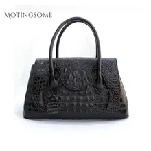 Женская сумка-тоут из натуральной кожи, вогнутая и выпуклая крокодиловая текстура, высокое качество, Воловья кожа, сумки для покупок, женские роскошные сумки