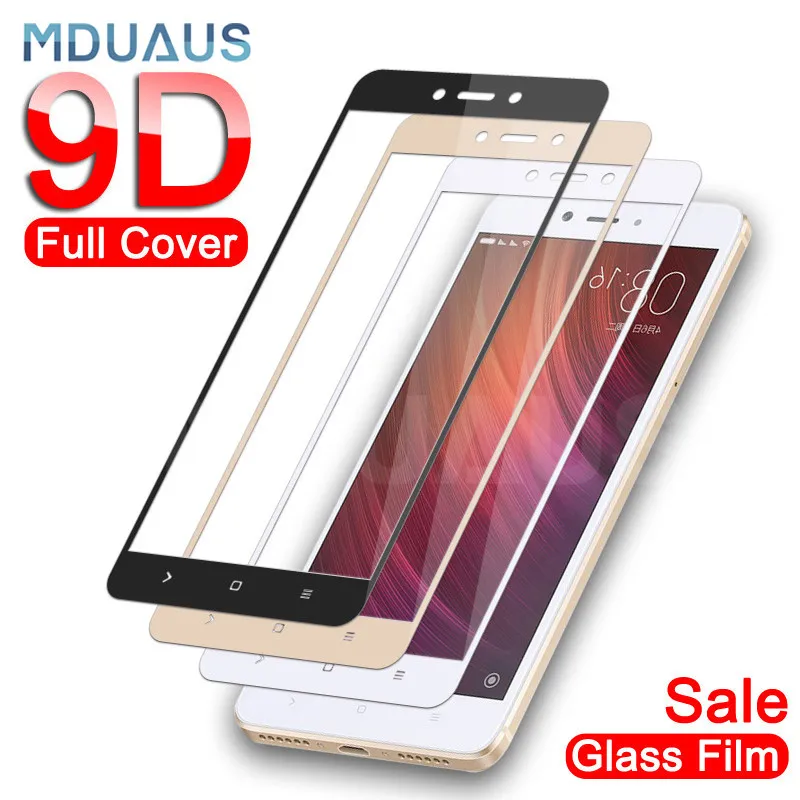 

9D Protective Glass on the For Xiaomi Redmi 5 Plus S2 4X 5A Screen Protector For Redmi Note 4 4X 5 5A Pro Tempered Glass Film
