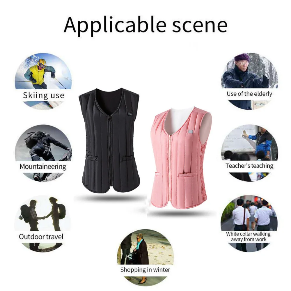 Men And Women Sleeveless Pocket Vest With Wool Hooded Winter Loose Vest #4D03 (26)